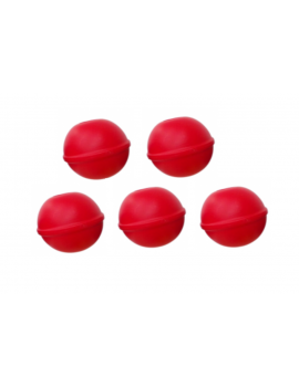 5 Plastic Abacus Balls RED